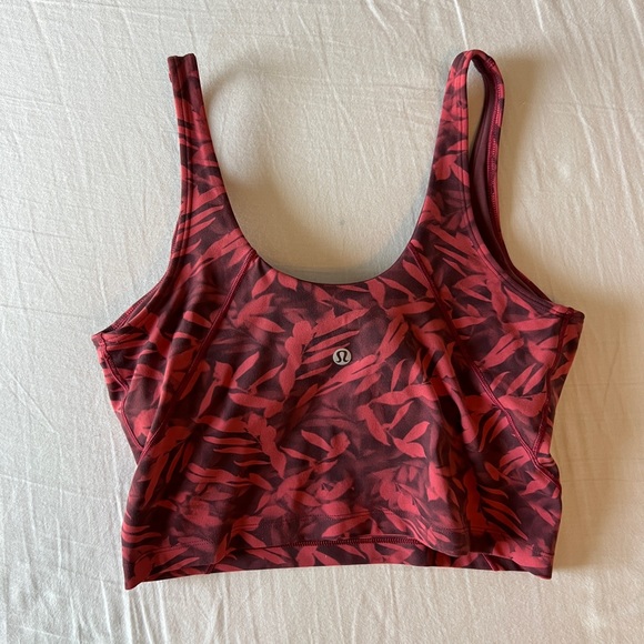Lululemon align tank spray leaf fireside red multi - Picture 2 of 5
